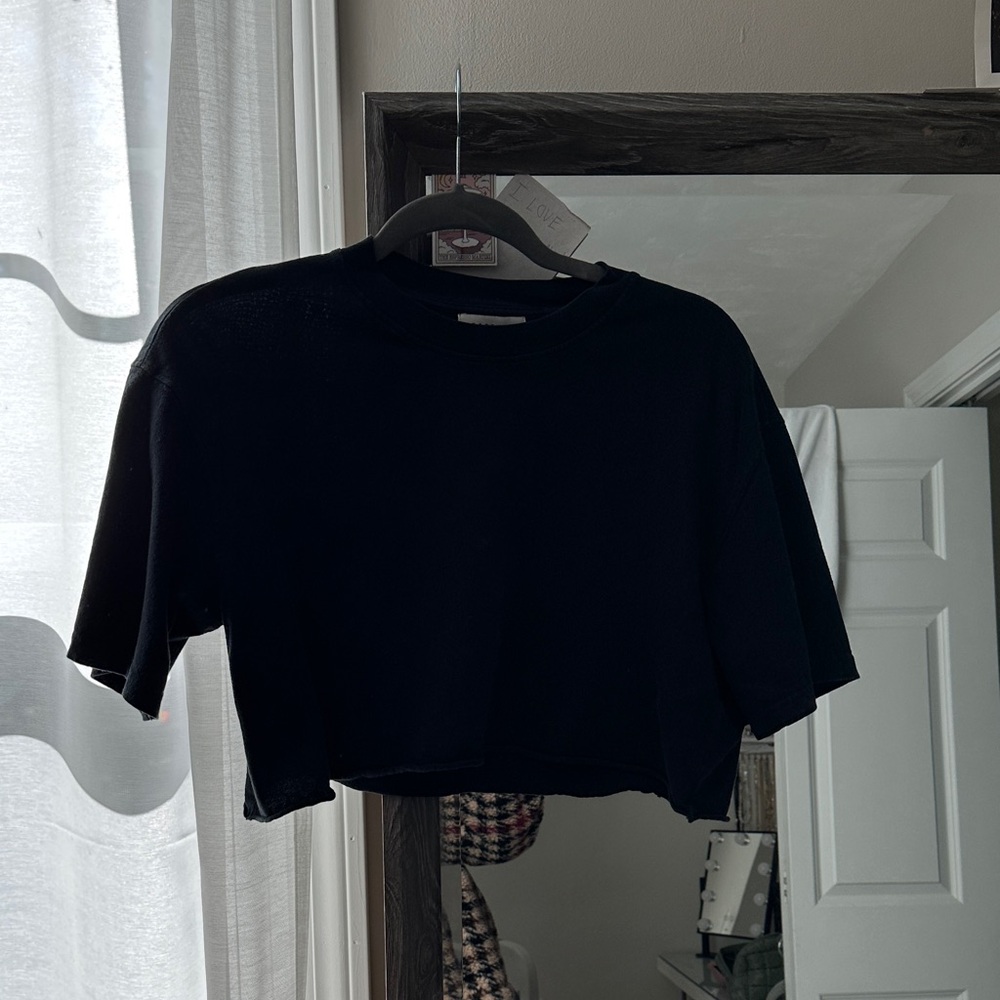 Topshop Black Women's Crop Top